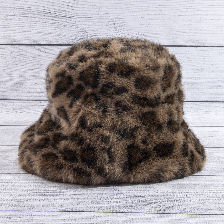 Leopard Plush Fur Hat