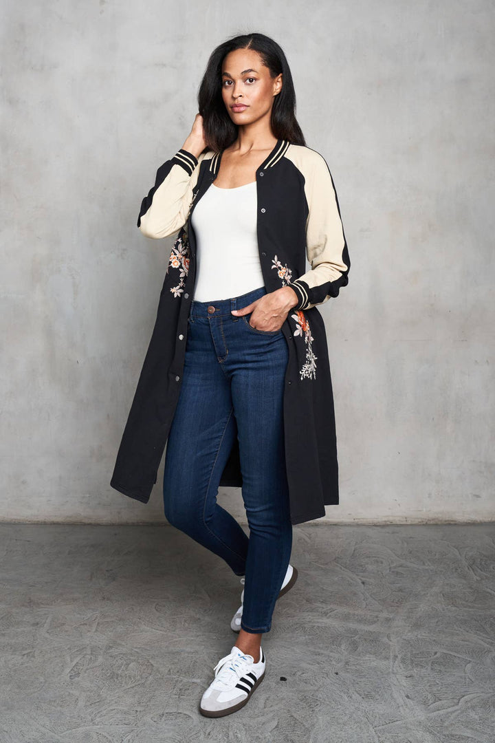 Embr Baseball Duster Black/L