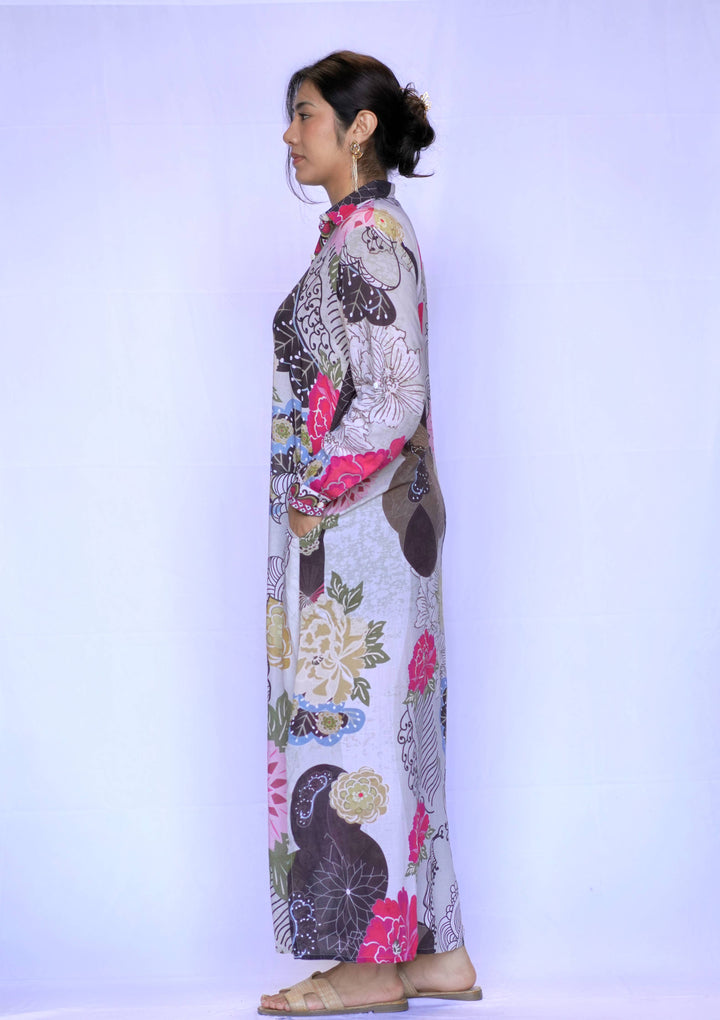 Seraphina Shirt Dress Beige Brown/S