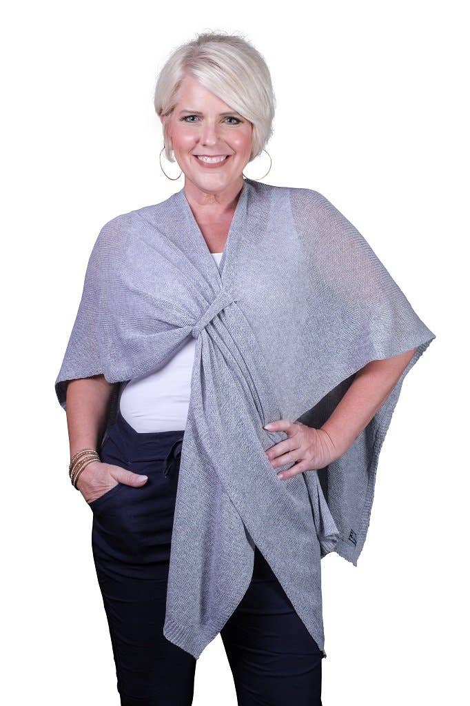 Aliya Cotton Wrap (W108): Black