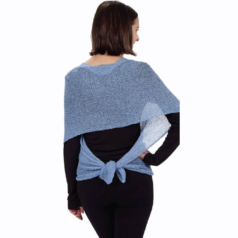 FOUR WAY SHAWL/SCARF: WHITE
