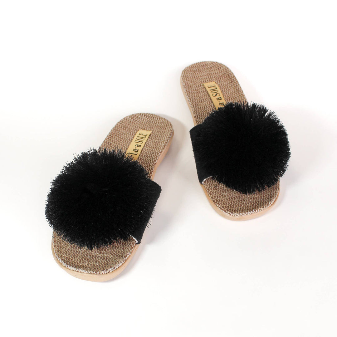 Pom Pom Slides | Black: X-Large