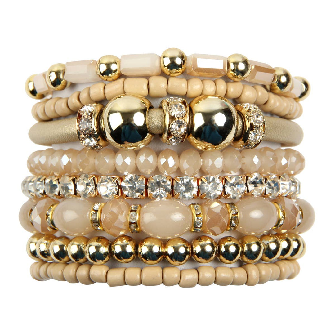 MULTI LINE BRACELET: BLACK