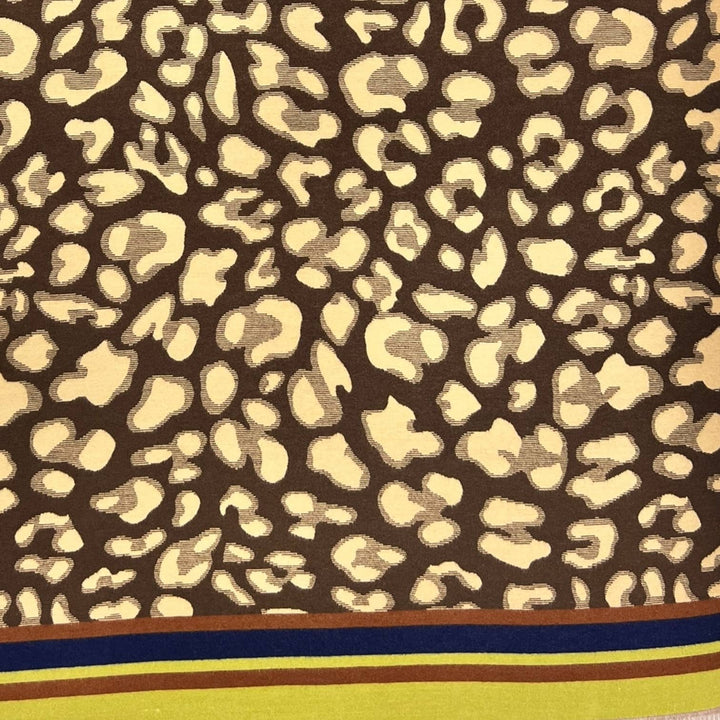 Leopard cashmere blend: Red