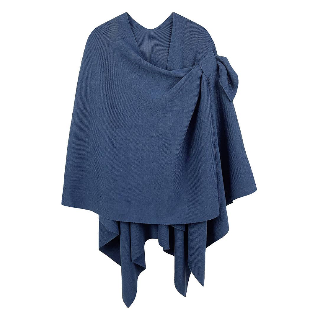 Ruana with Shoulder Strap: TAUPE