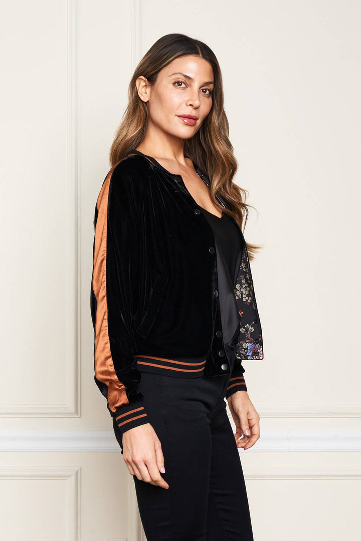 5714-MAJ  Velvet Baseball Jkt:/M