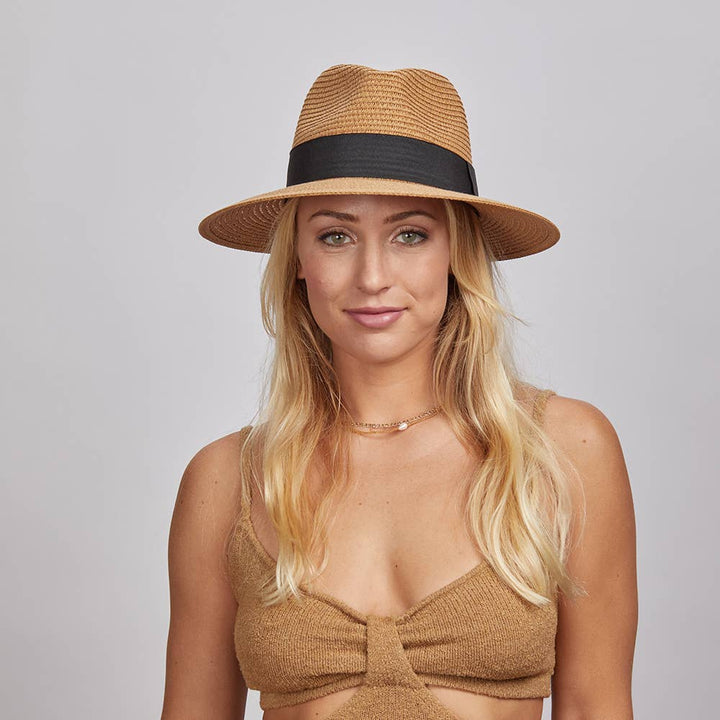 Fedora Straw Hat : Beige