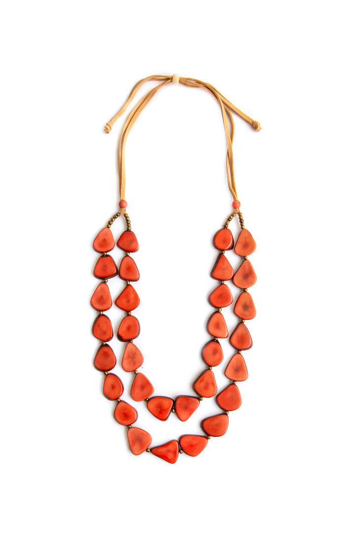 Marlene Necklace: Onyx Black/Charcoal Gray