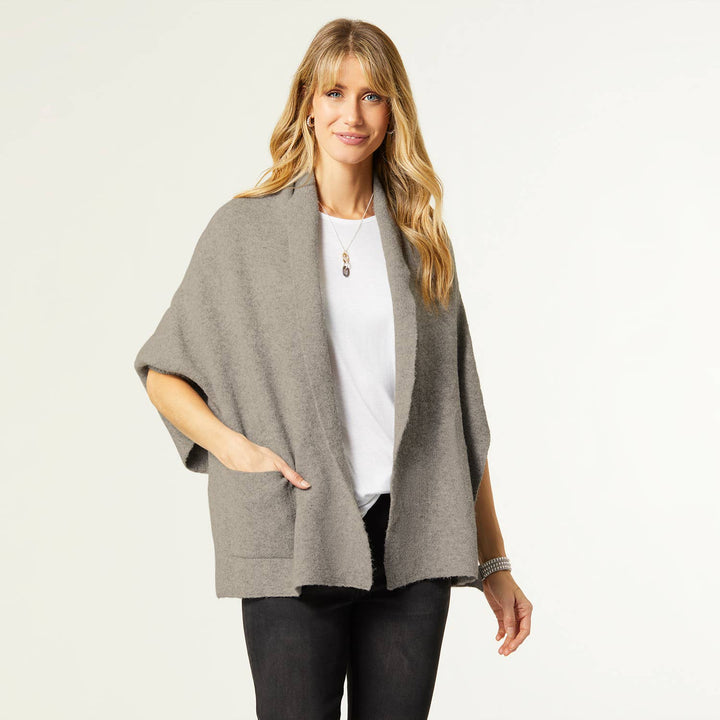 Cardigan Wrap: Taupe Heather / One Size