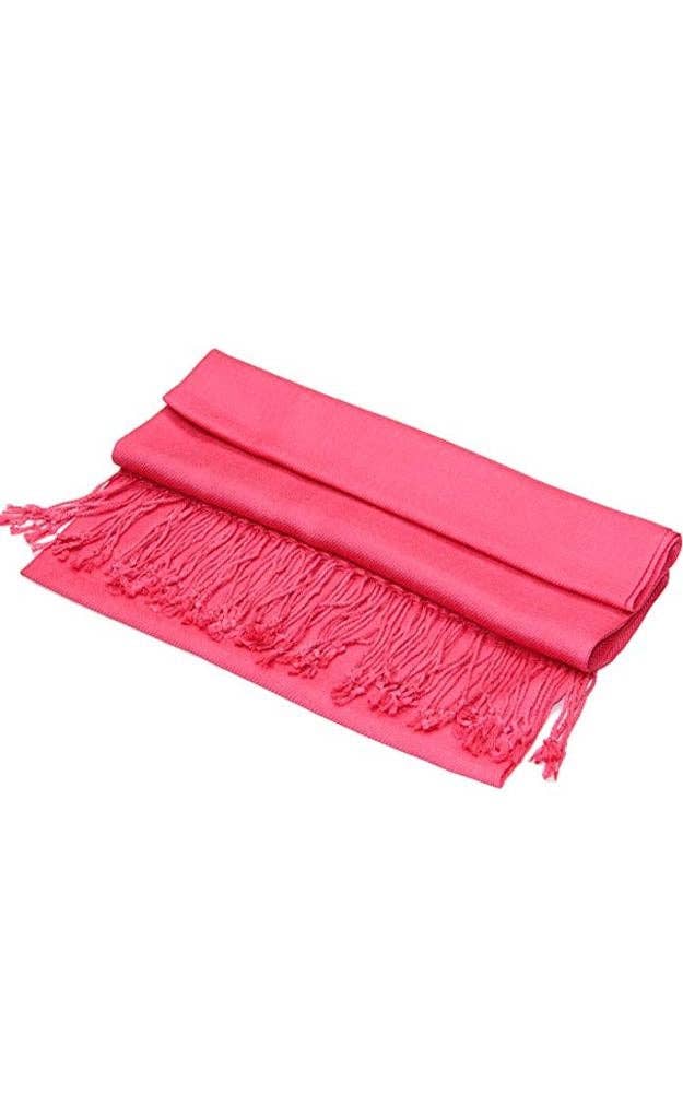 Coral Color Fashion Pashmina Shawl Scarf