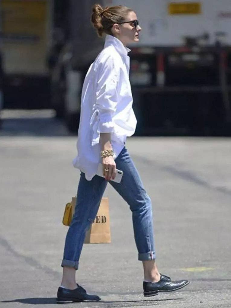 Sheer Trend - Long Sleeves Loose Letter Print Solid Color Split-Joint Lapel Blouses&shirts Tops: Letter Print / M