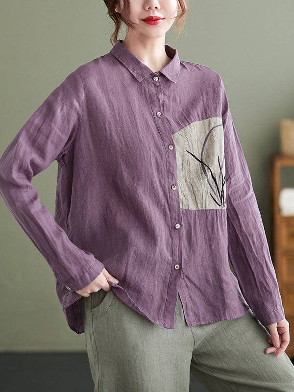 Embroidered Tops: BLACK / XL