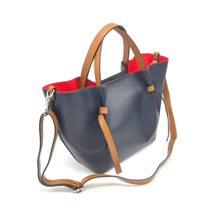 Leather bag, Made in Italy,112544: Taupe