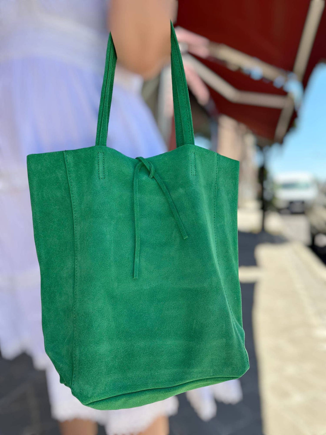 Italian Leather Bag Suede:Toupe