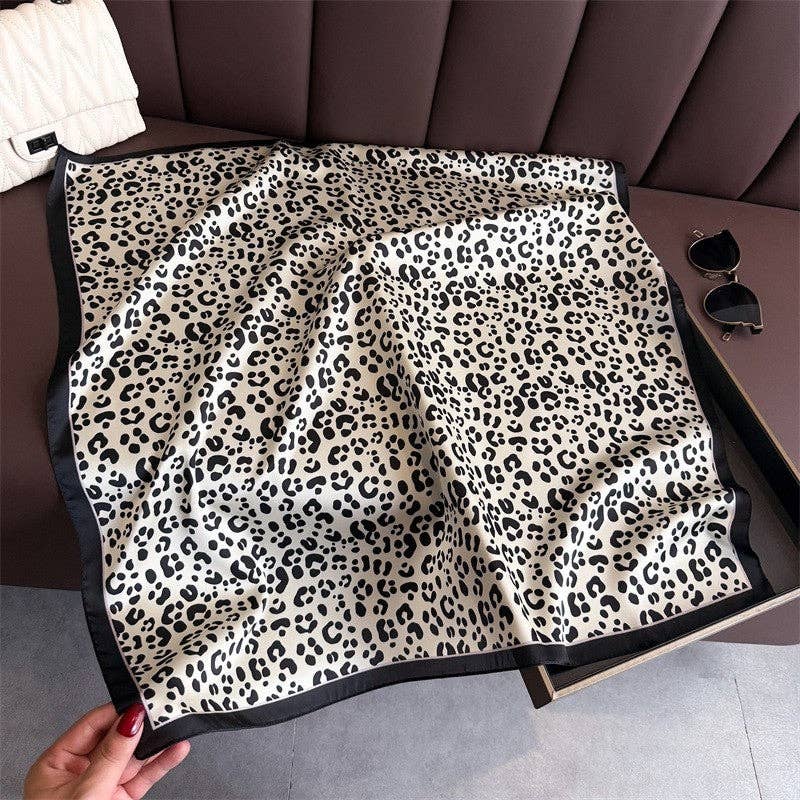 Sheer Trend - Fashionable Leopard Print Scarf: COFFEE