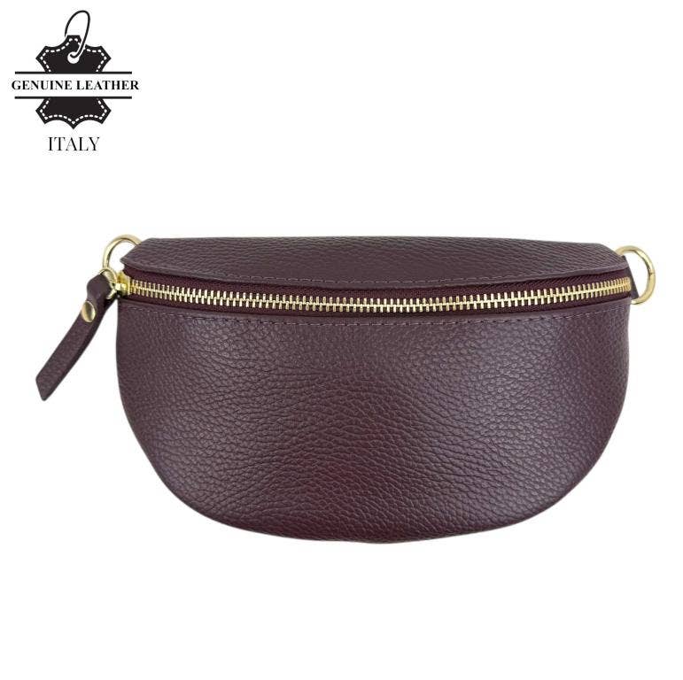 Italian Leather Waist: Red