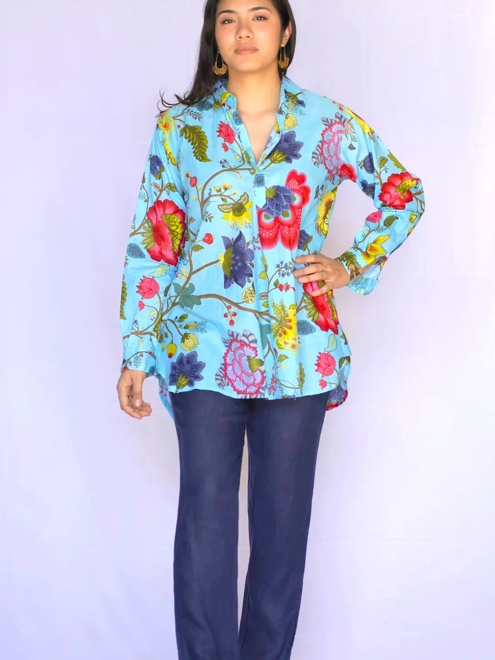 Anoushka  Top: Periwinkle / M