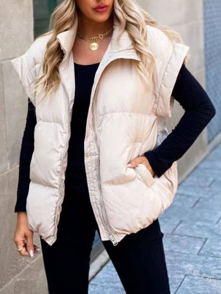 Puffer vest: Black / S
