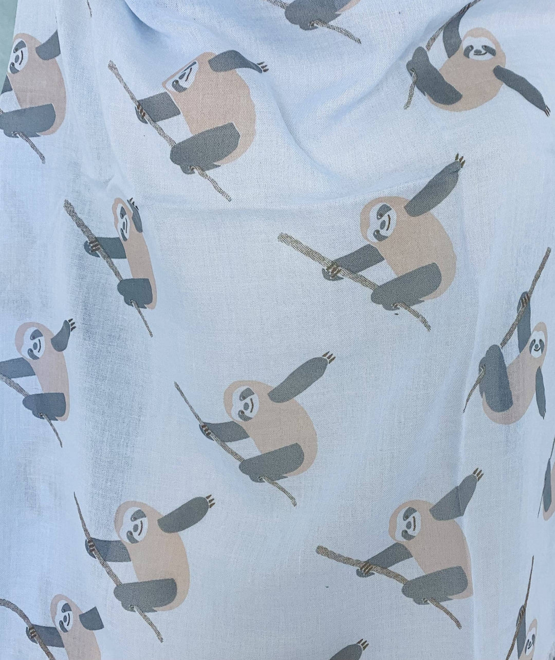 Sloth Scarf: Blue