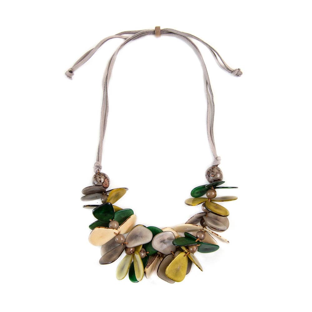 Mariposa Necklace: Olive Combo