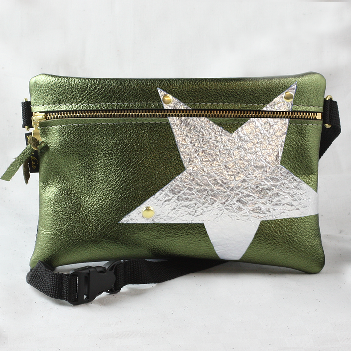 Metallic Vail Hipbag w/Star: Jet