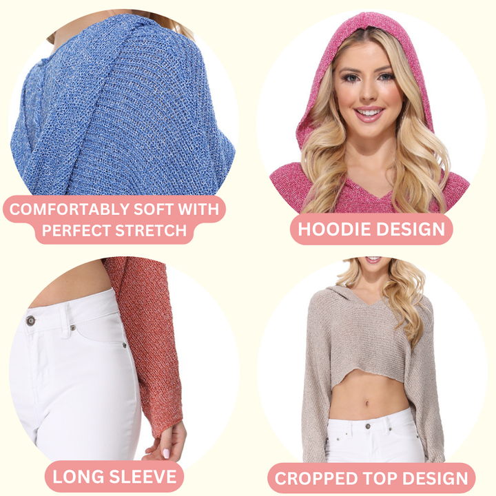 Cropped Hoodie KC009: BLUSH / SM