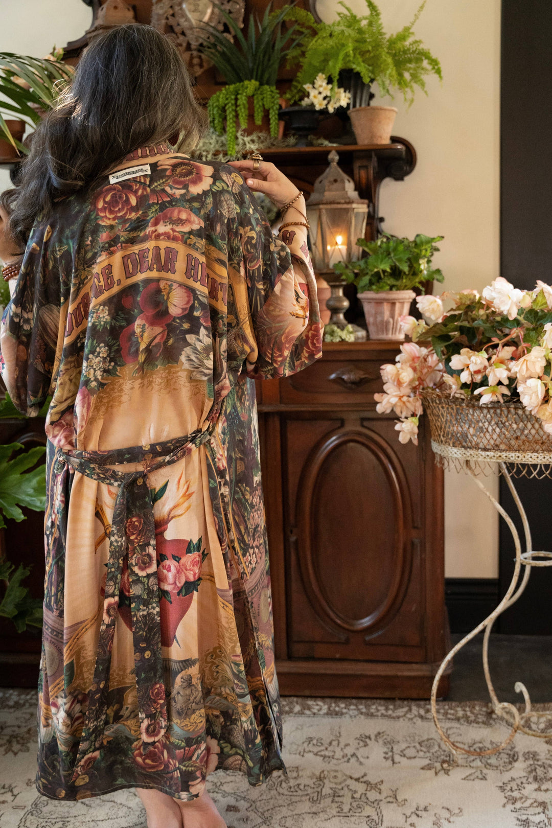 Courage Dear Heart Boho Kimono Duster