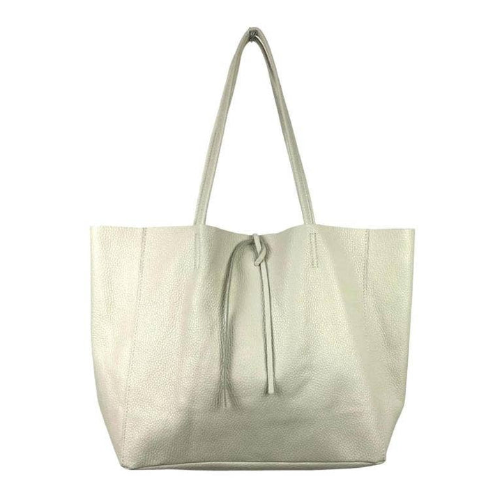 Leather Shopper: Yellow