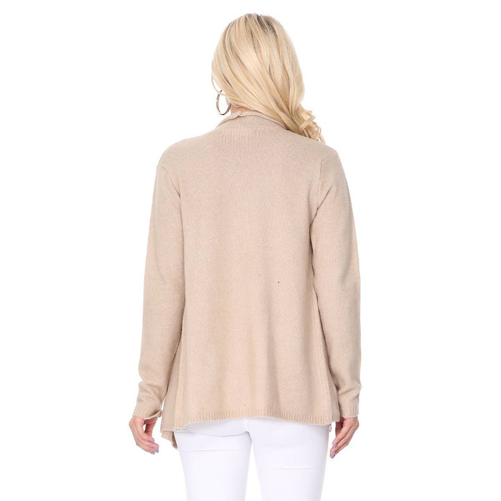 Draped Sweater Cardigan MK8218: MAUVE / S