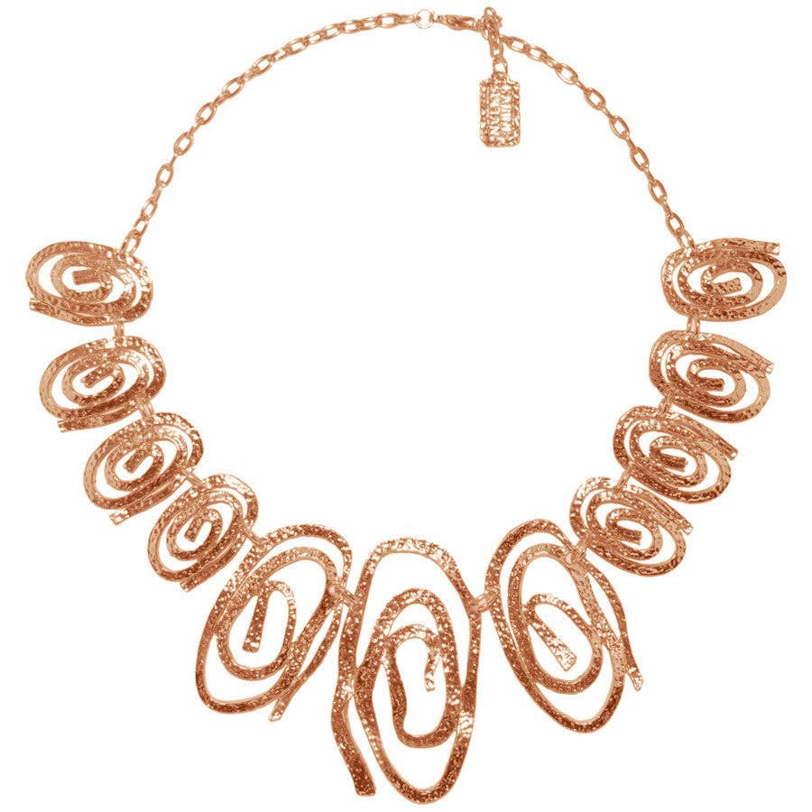 Multi Spirals Necklace  GOLD