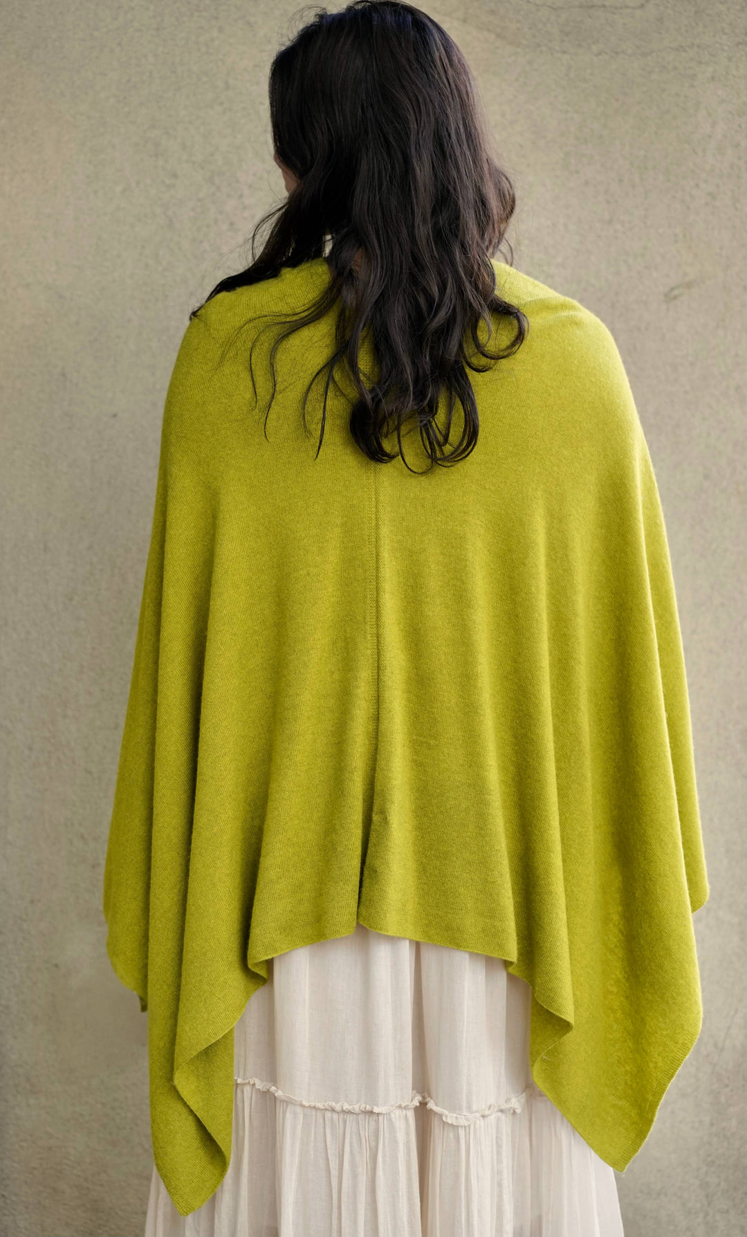 Dolma - Cashmere Poncho Peridot 