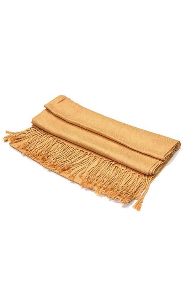 Camel Color Fashion Pashmina Shawl Scarf