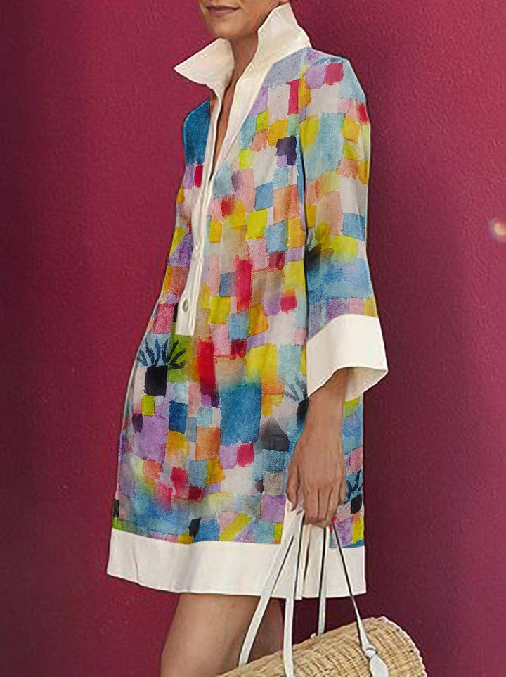 Shirt Dress: COLORFUL / S