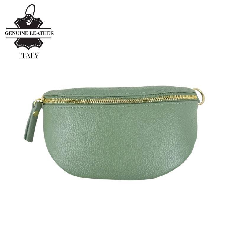 Italian Leather Waist: Red