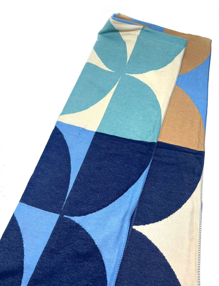 Chic Scarf with Geo Pattern: Red