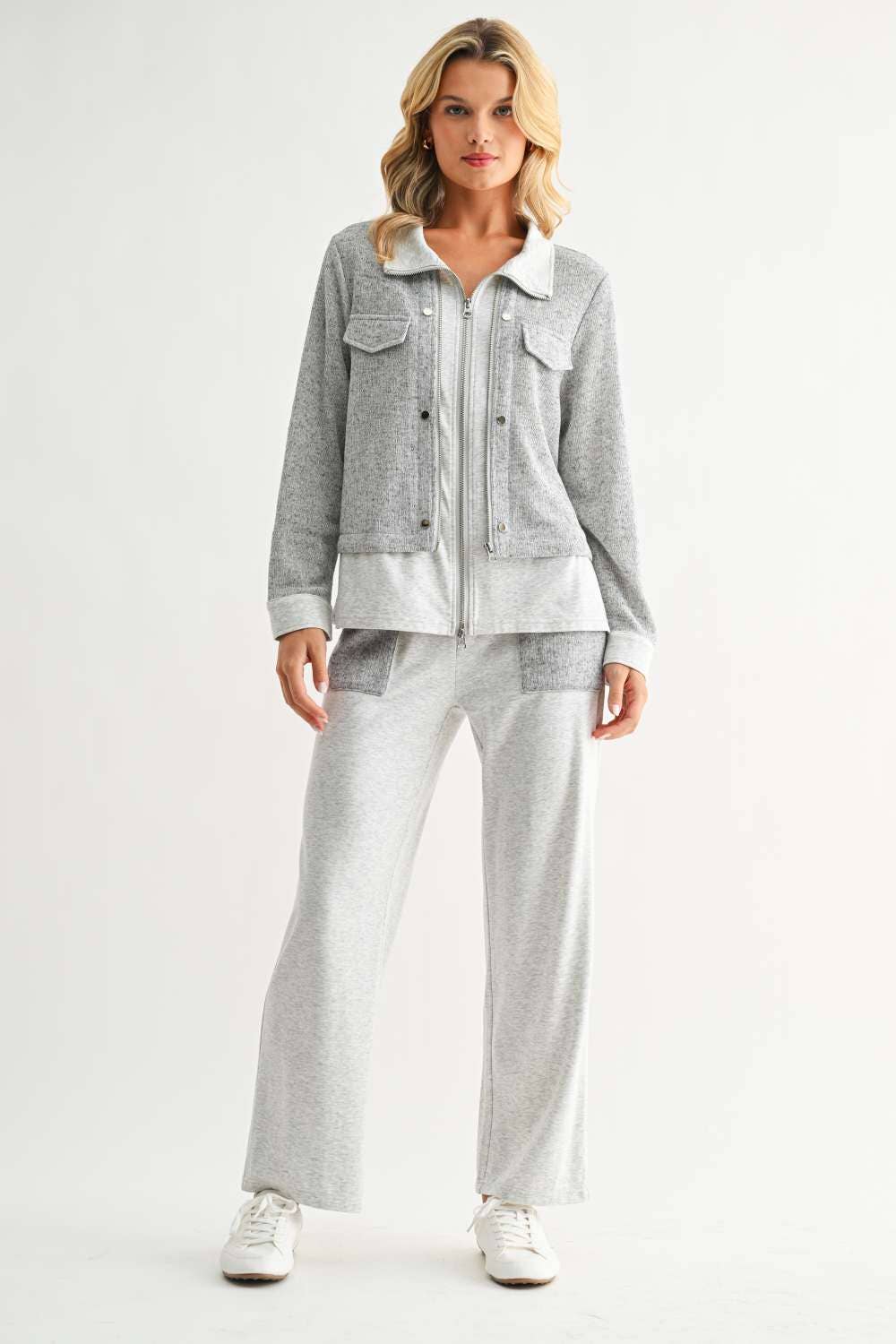 Jeannie Pants: Heather Grey / L