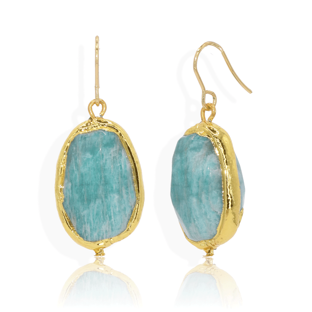Amazonite Stone Earrings