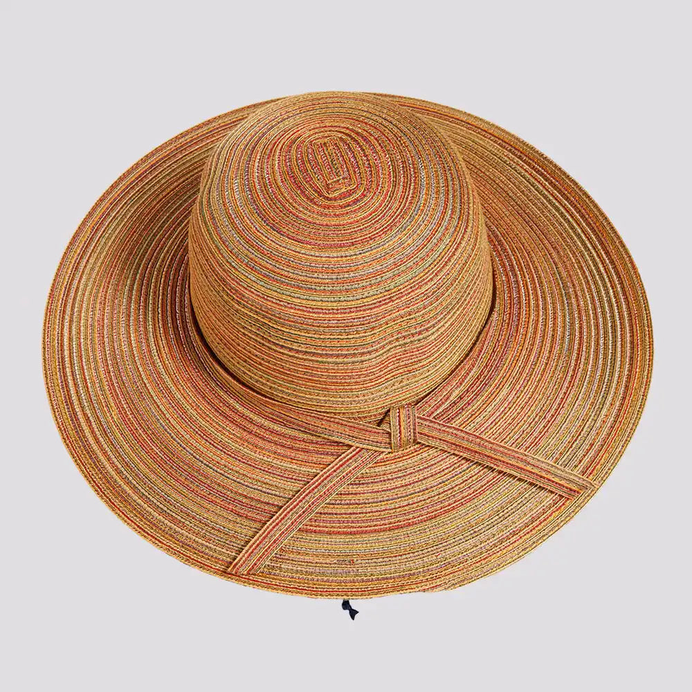 Wide Brim Straw Sun Hat: Natural