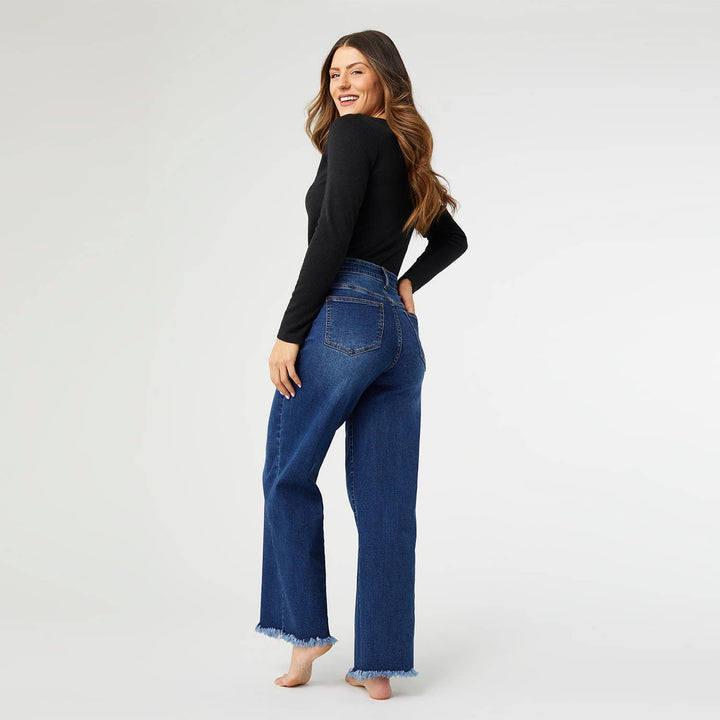 Wide Leg Jean: XL / Dark Denim