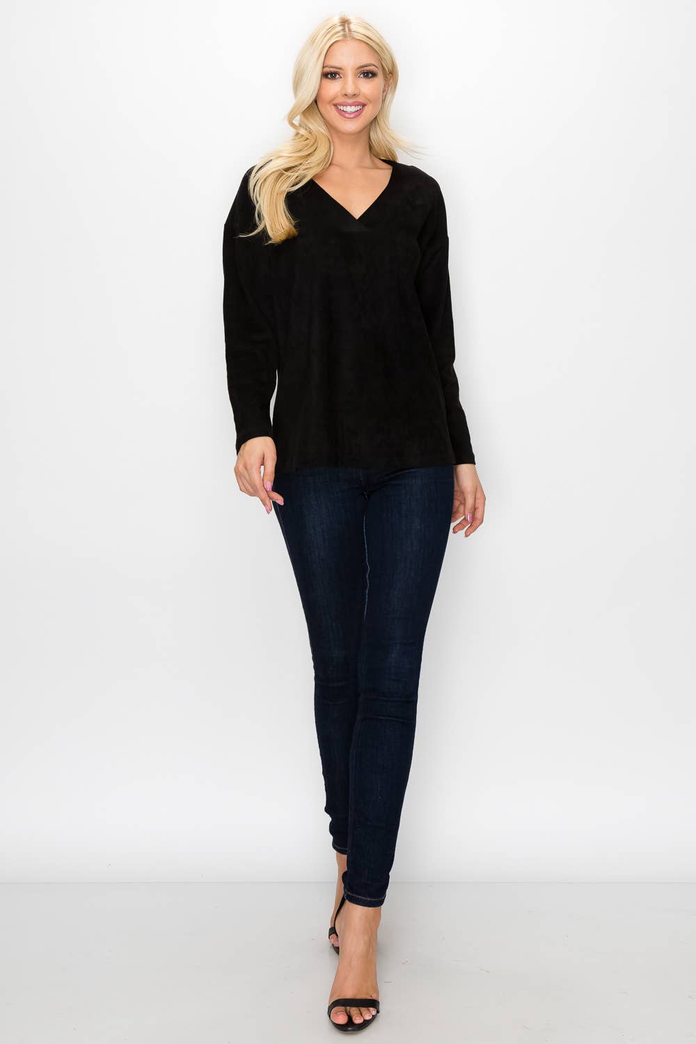 Andrea Suede Top: BERRYWOOD / M / A5415