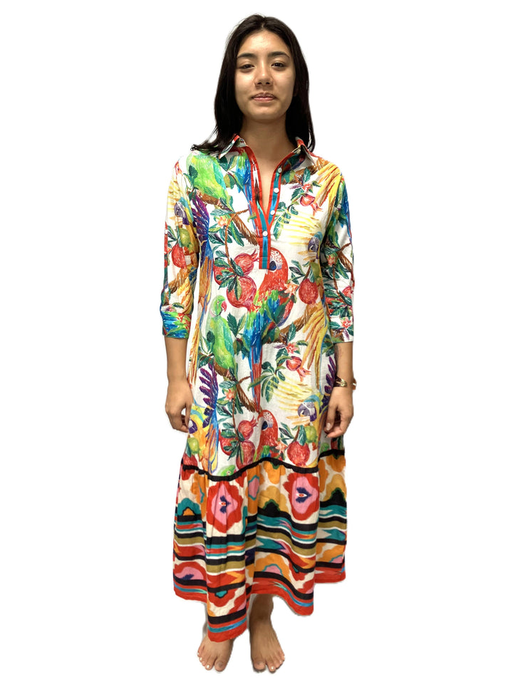Shirt Dress-Multi: M