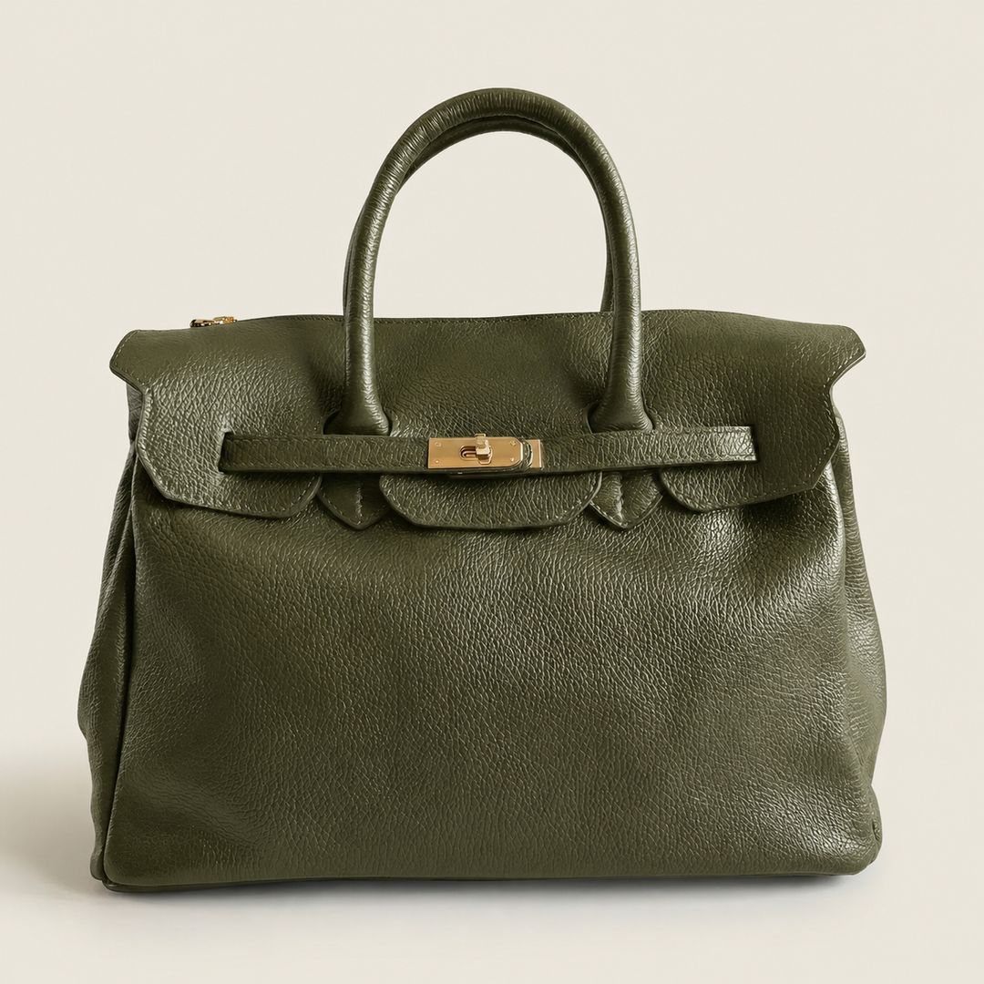 Genuine Leather Made in Italy: Burgundy