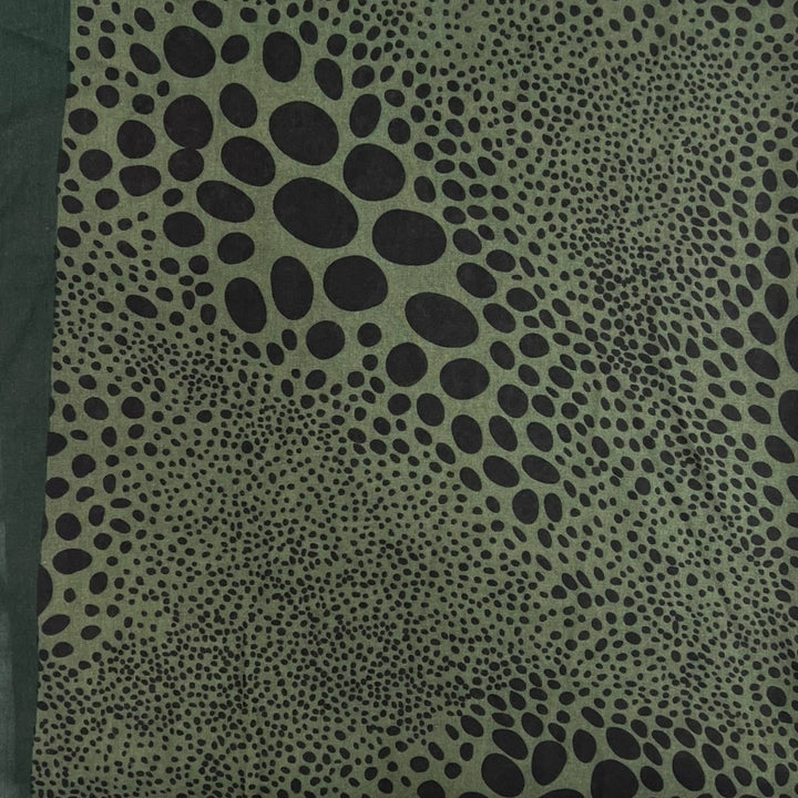 Leopard dots print scarf : Black