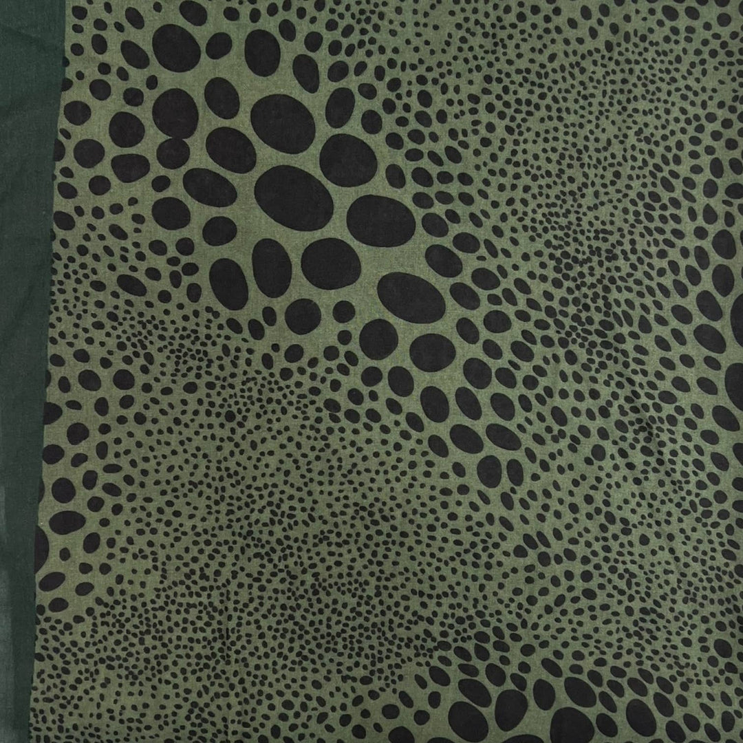 Leopard dots print scarf : Khaki