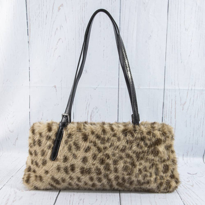 Leopard Print Plush Bag