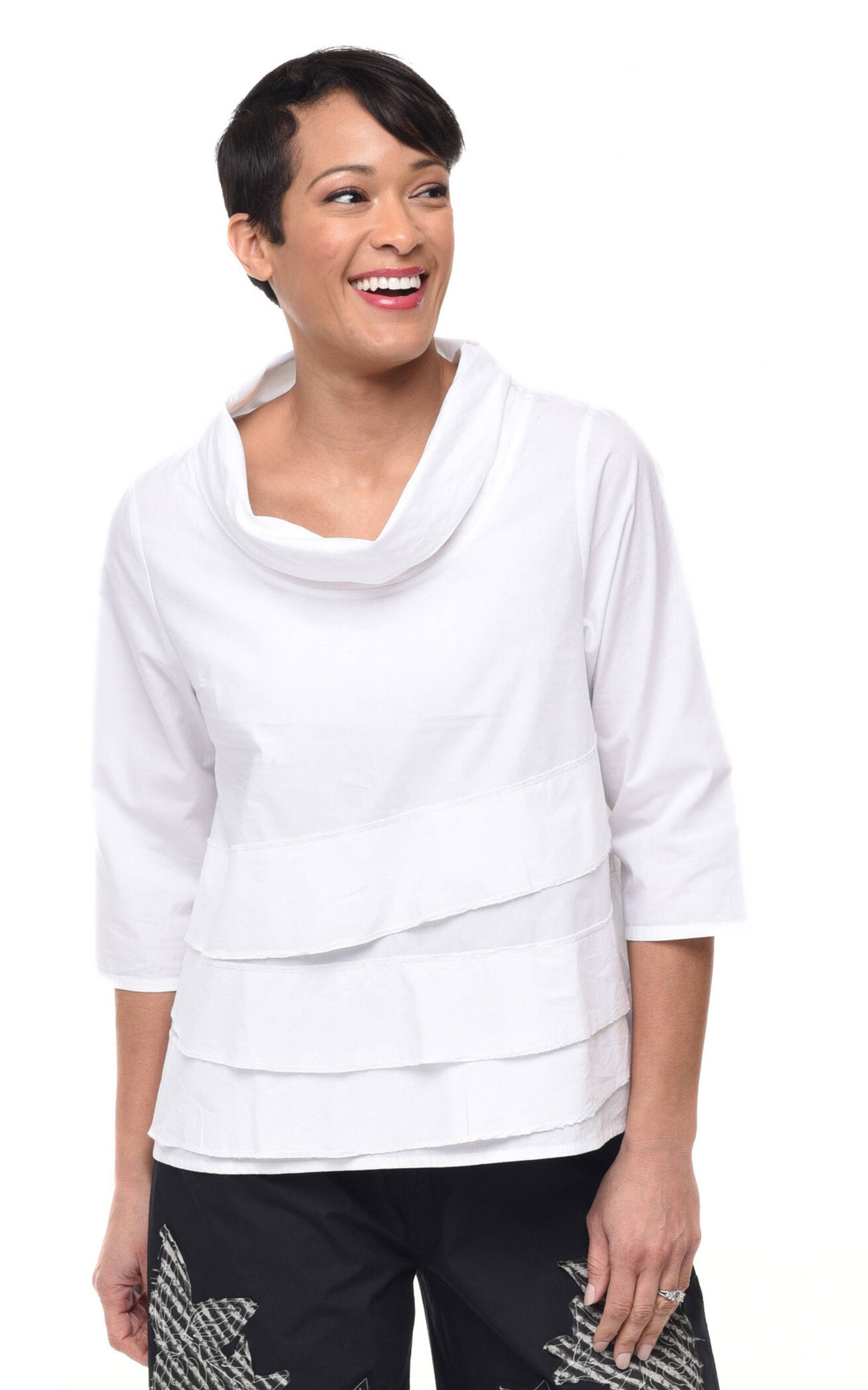 Tulip Clothing - CV1125 Luana Top in White*: S
