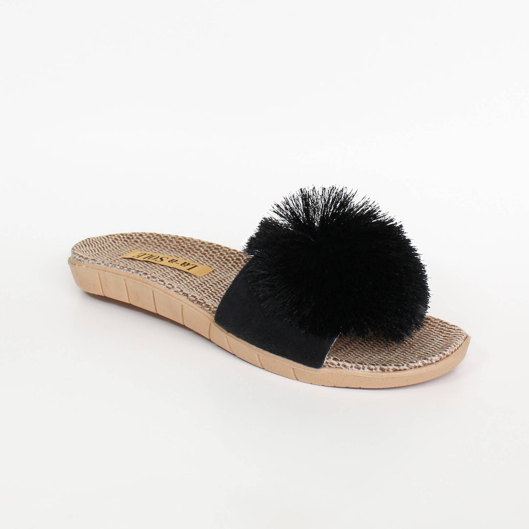 Pom Pom Slides | Black: X-Large