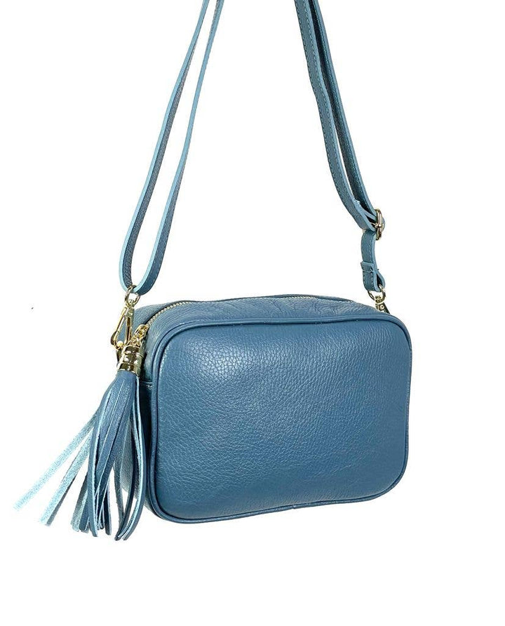 Genuine Leather Bag Tassel: Grass Green