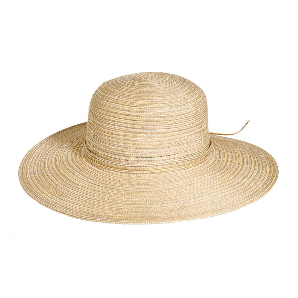 Wide Brim Straw Sun Hat: Natural