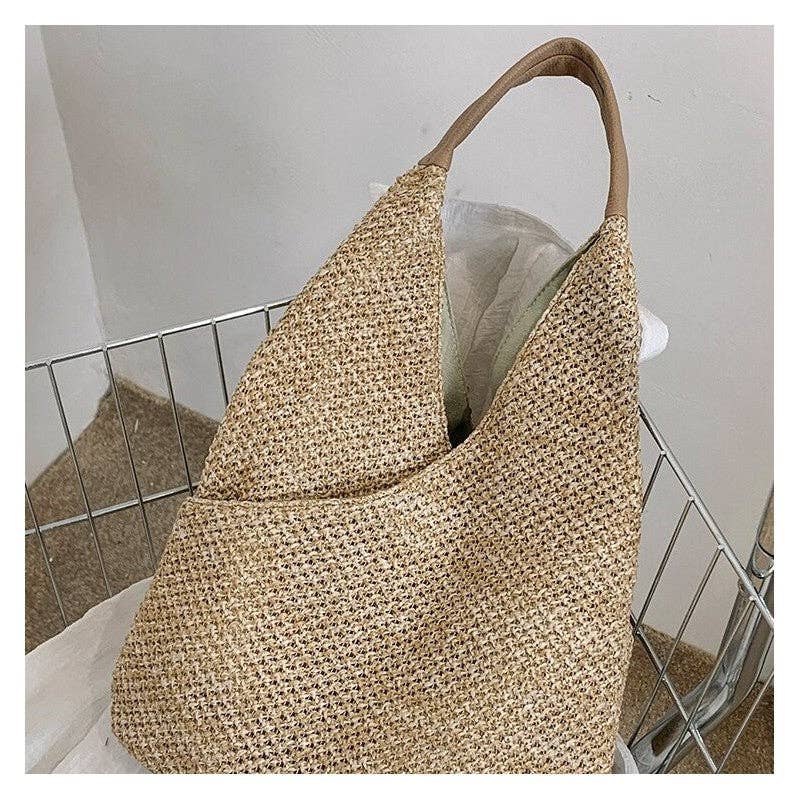 STRAW TOTE BAG